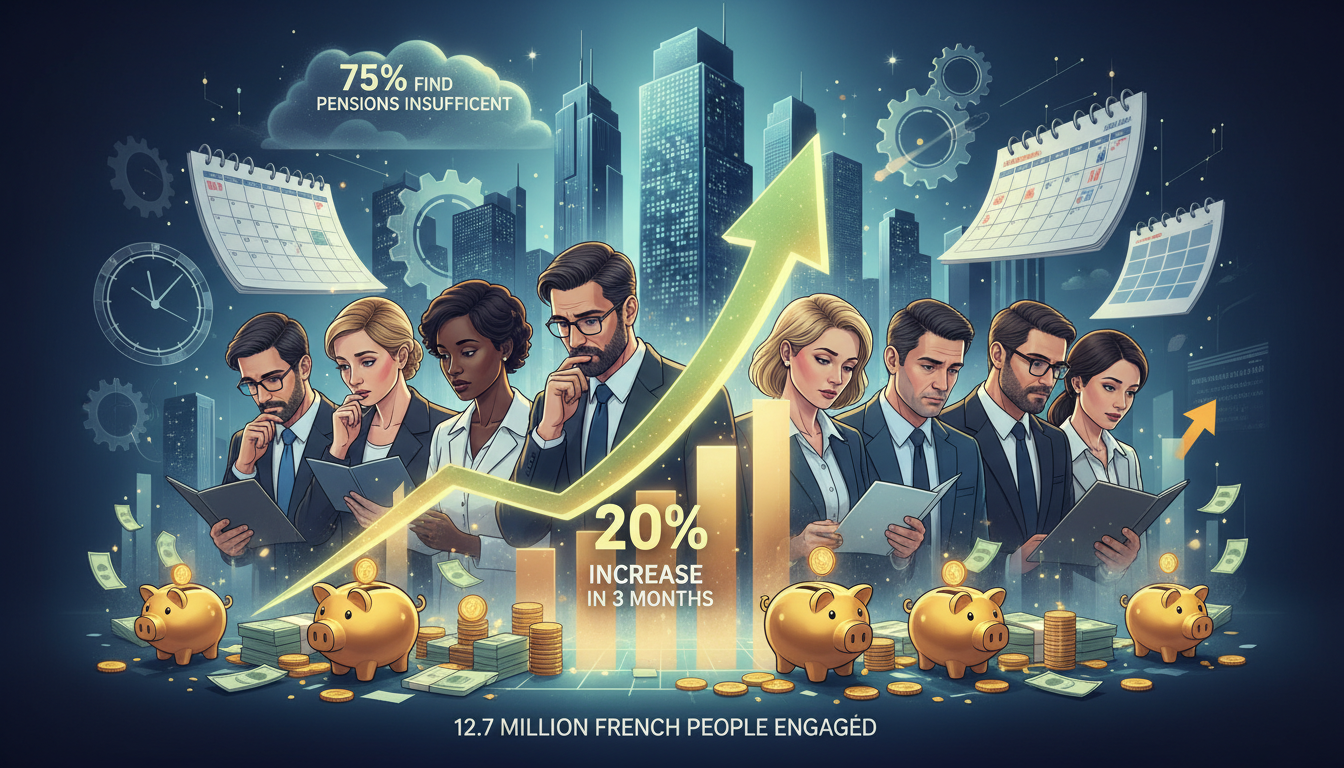 découvrez comment 75 % des actifs jugent leur pension de retraite insuffisante et pourquoi le plan épargne retraite séduit 12,7 millions de français avec une croissance remarquable de 20 % des fonds en seulement trois mois.
